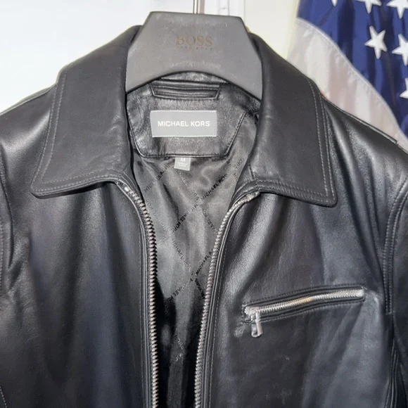 Michael Kors Leather Jacket - Picture 5 of 11